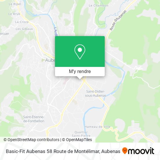 Basic-Fit Aubenas 58 Route de Montélimar plan