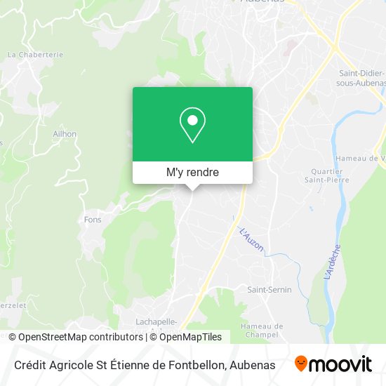 Crédit Agricole St Étienne de Fontbellon plan