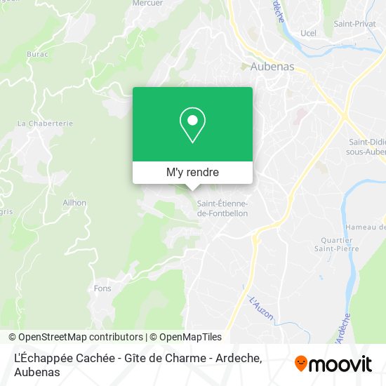 L'Échappée Cachée - Gîte de Charme - Ardeche plan