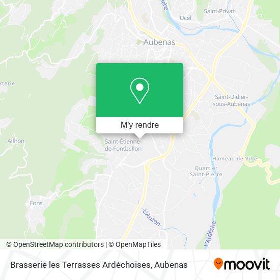 Brasserie les Terrasses Ardéchoises plan