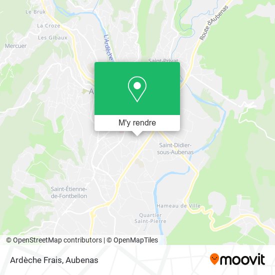 Ardèche Frais plan