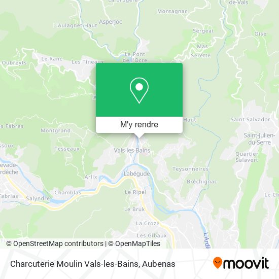 Charcuterie Moulin Vals-les-Bains plan