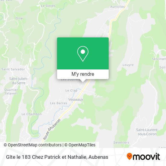 Gîte le 183 Chez Patrick et Nathalie plan