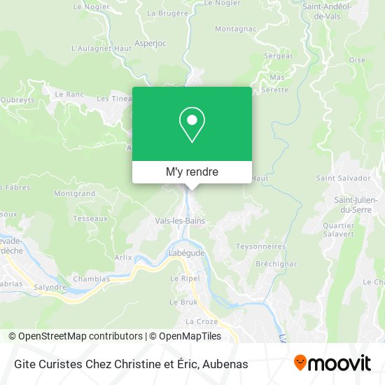 Gite Curistes Chez Christine et Éric plan