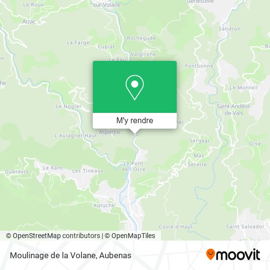Moulinage de la Volane plan