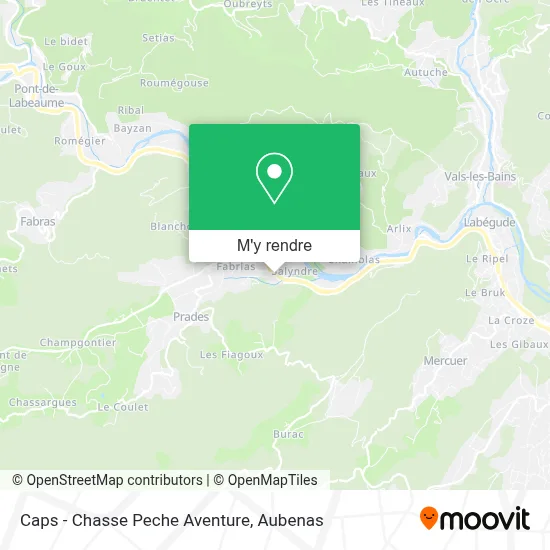 Caps - Chasse Peche Aventure plan