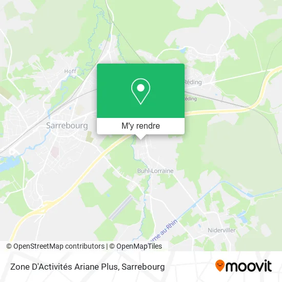 Zone D'Activités Ariane Plus plan