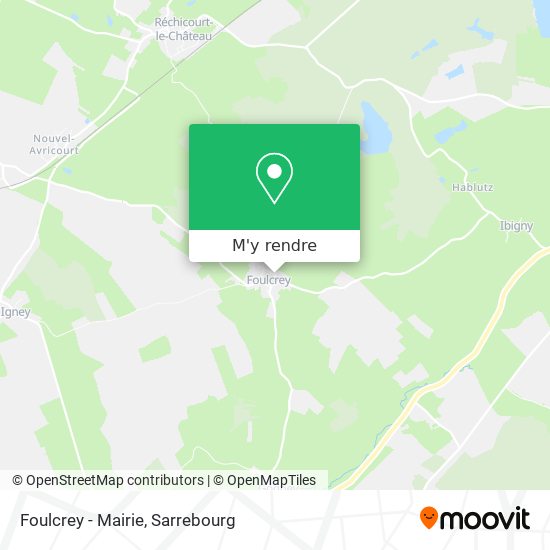 Foulcrey - Mairie plan