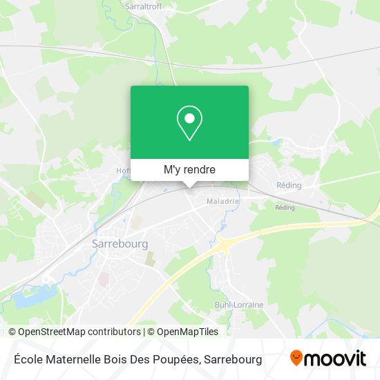 École Maternelle Bois Des Poupées plan