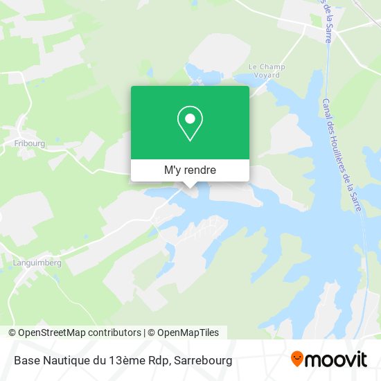 Base Nautique du 13ème Rdp plan