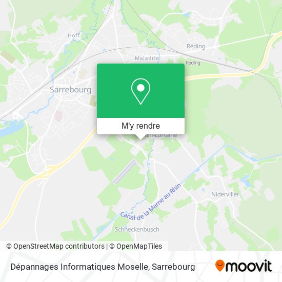 Dépannages Informatiques Moselle plan