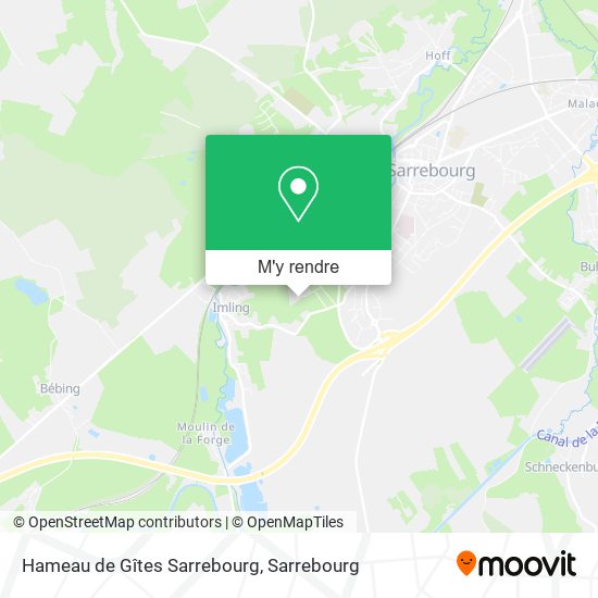 Hameau de Gîtes Sarrebourg plan
