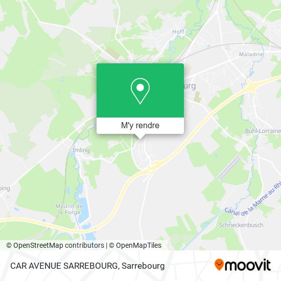 CAR AVENUE SARREBOURG plan