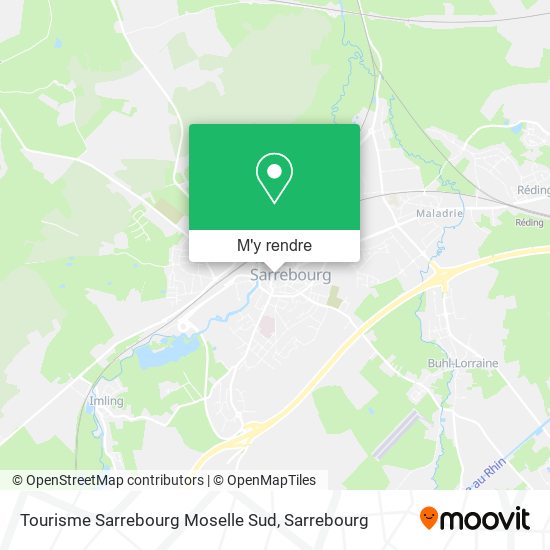 Tourisme Sarrebourg Moselle Sud plan
