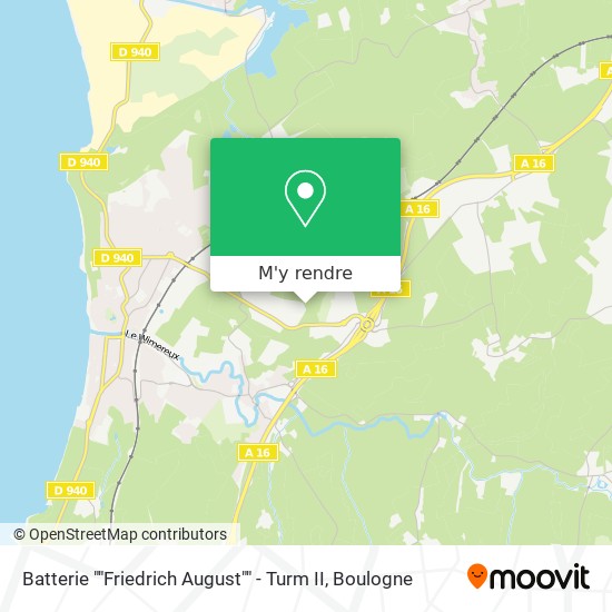 Batterie ""Friedrich August"" - Turm II plan