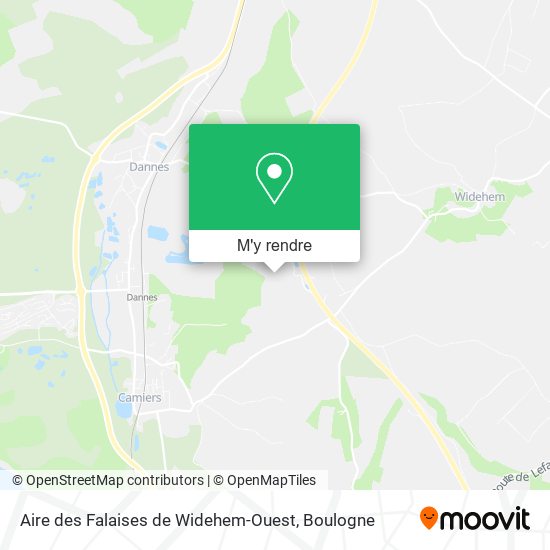 Aire des Falaises de Widehem-Ouest plan