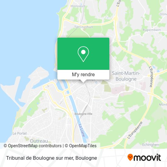 Tribunal de Boulogne sur mer plan