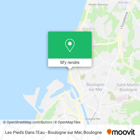Les Pieds Dans l'Eau - Boulogne sur Mer plan