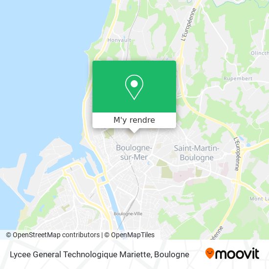 Lycee General Technologique Mariette plan