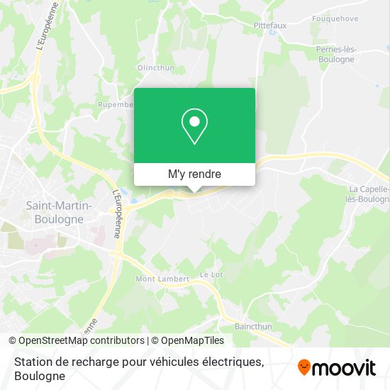 Station de recharge pour véhicules électriques plan