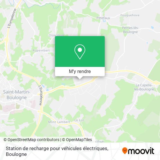 Station de recharge pour véhicules électriques plan