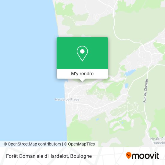 Forêt Domaniale d'Hardelot plan