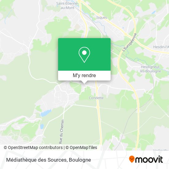 Médiathèque des Sources plan