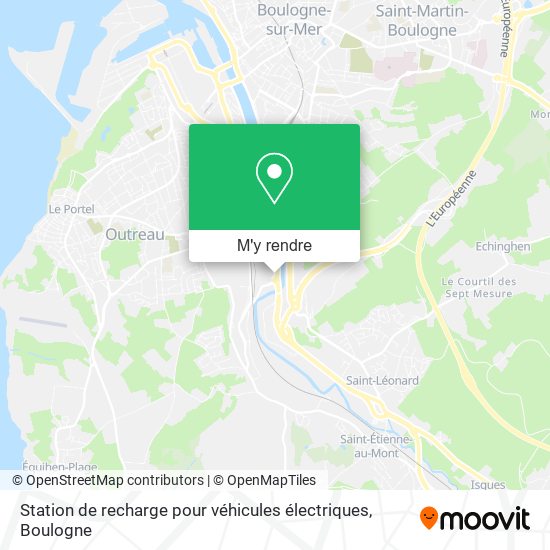 Station de recharge pour véhicules électriques plan