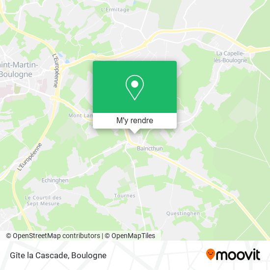 Gîte la Cascade plan