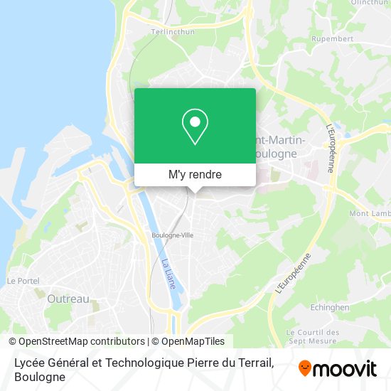 Lycée Général et Technologique Pierre du Terrail plan