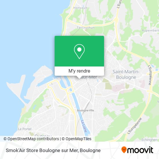 Smok'Air Store Boulogne sur Mer plan