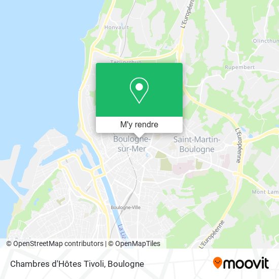 Chambres d'Hôtes Tivoli plan