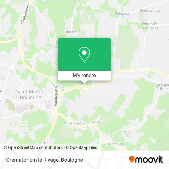 Crematorium le Rivage plan