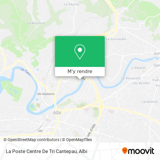 La Poste Centre De Tri Cantepau plan
