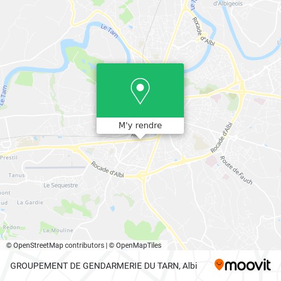 GROUPEMENT DE GENDARMERIE DU TARN plan