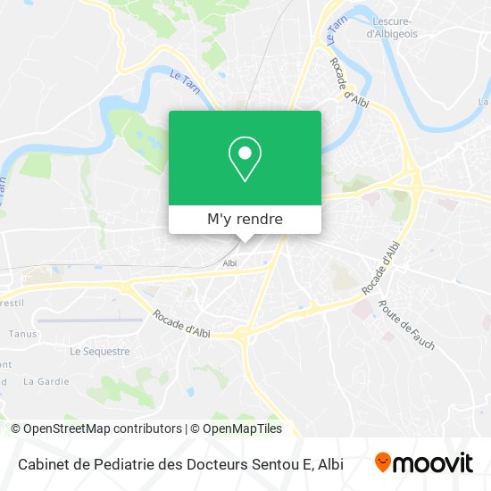 Cabinet de Pediatrie des Docteurs Sentou E plan