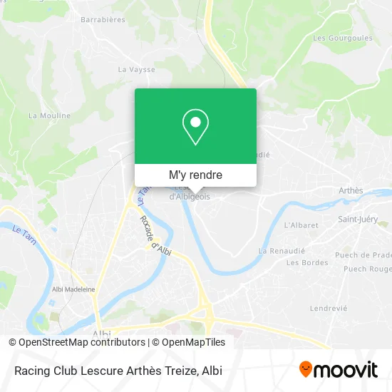 Racing Club Lescure Arthès Treize plan