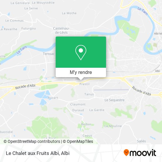 Le Chalet aux Fruits Albi plan