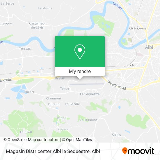 Magasin Districenter Albi le Sequestre plan