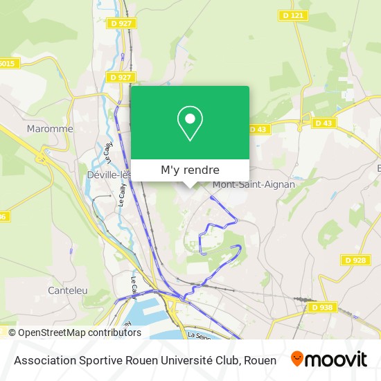Association Sportive Rouen Université Club plan