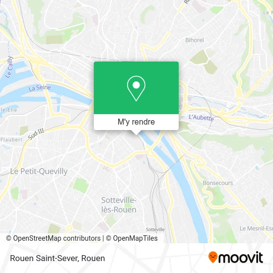 Rouen Saint-Sever plan