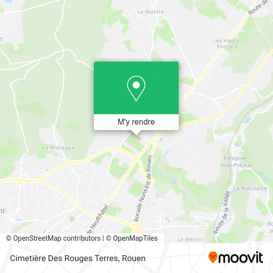 Cimetière Des Rouges Terres plan