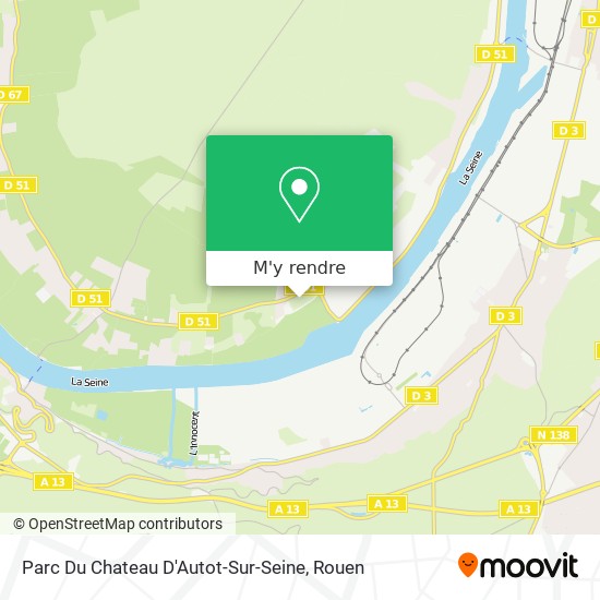 Parc Du Chateau D'Autot-Sur-Seine plan