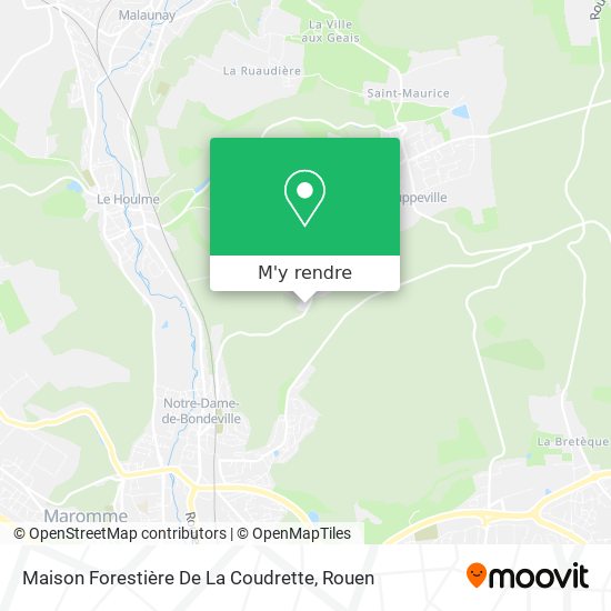 Maison Forestière De La Coudrette plan