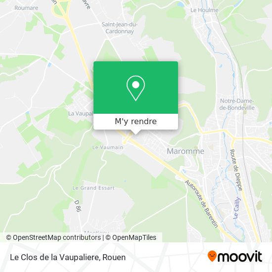 Le Clos de la Vaupaliere plan