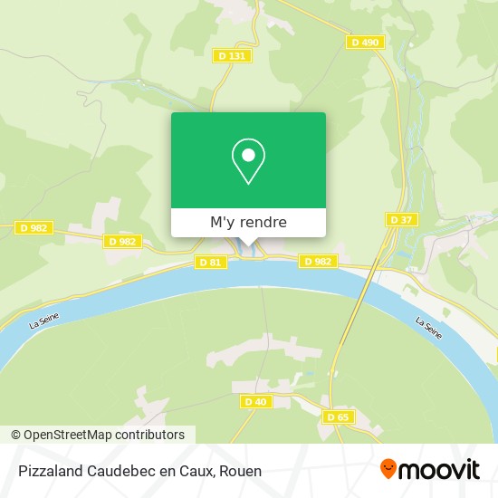 Pizzaland Caudebec en Caux plan