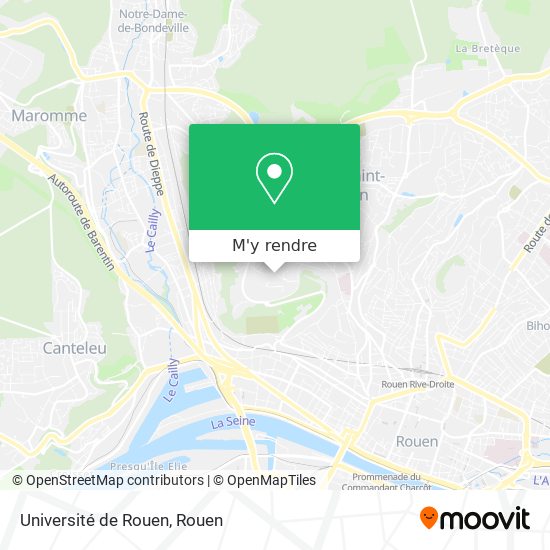 Université de Rouen plan