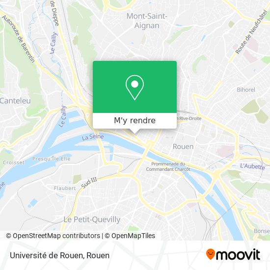 Université de Rouen plan