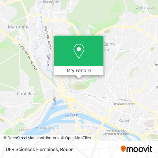 UFR Sciences Humaines plan