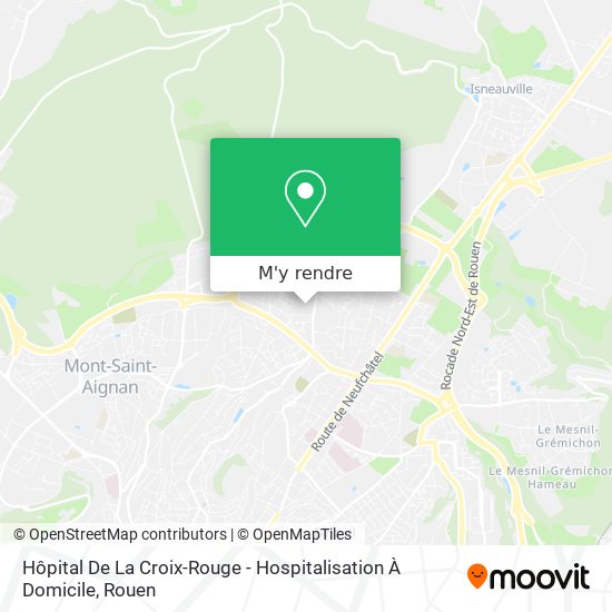 Hôpital De La Croix-Rouge - Hospitalisation À Domicile plan